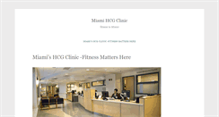 Desktop Screenshot of hcgclinicsinmiami.com